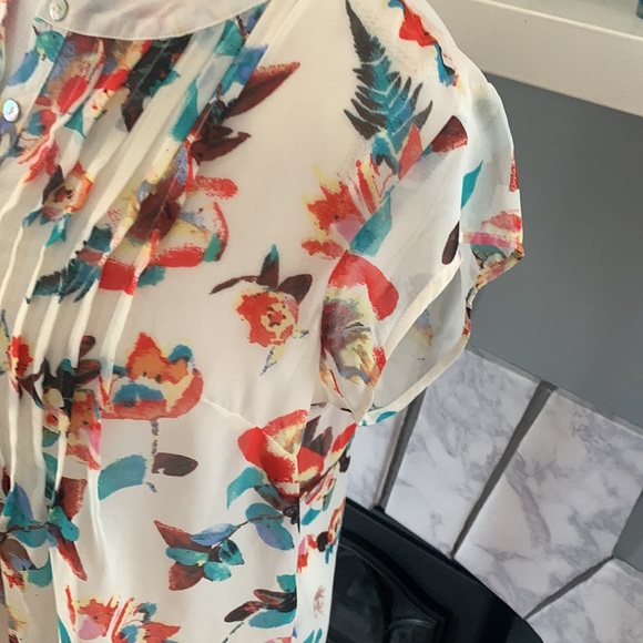 Daniel Rainn Sheer Floral Shirt - Picture 6 of 8